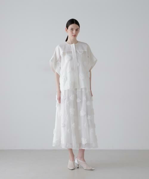 ADORE / アドーア シャツ・ブラウス | ◆ドットフラワーエンブロイダリーブラウス | 詳細1