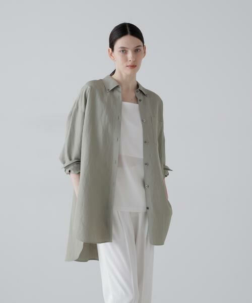 ADORE / アドーア シャツ・ブラウス | ドライタッチレーヨンブラウス（カーキ）