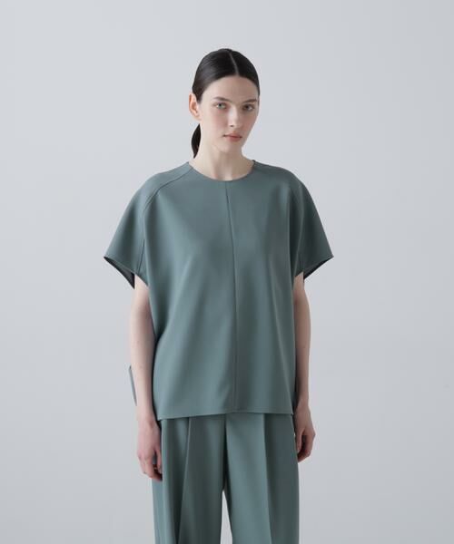 ADORE / アドーア シャツ・ブラウス | ストレッチジョーゼットブラウス（ブルー）