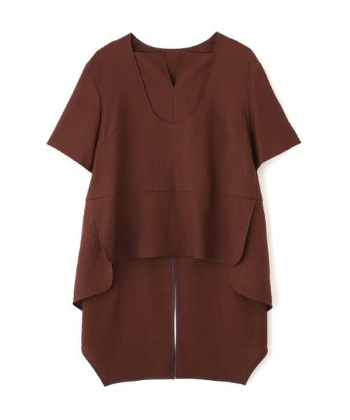 ADORE / アドーア シャツ・ブラウス | ナチュラルツイルブラウス（ブラウン）