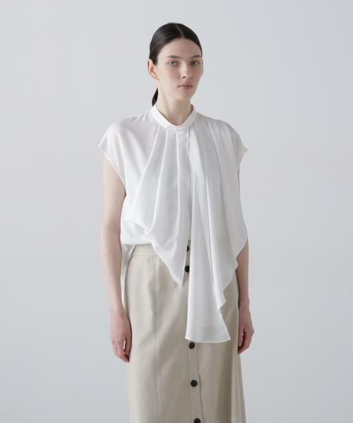 ADORE / アドーア シャツ・ブラウス | ピーチファイユブラウス（ホワイト）
