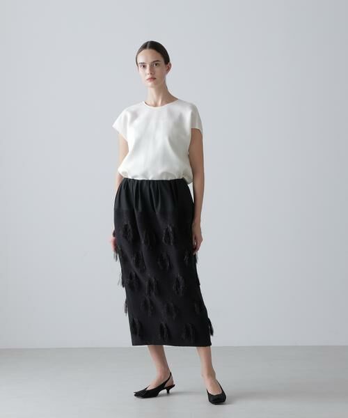 ADORE / アドーア スカート | ＜BLACK LABEL＞ＭＡＬＨＩＡウィーピングジャガードスカート（ブラック）
