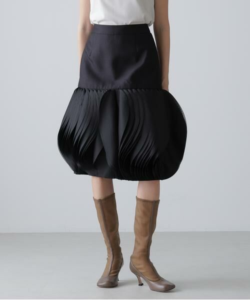 ADORE / アドーア スカート | ＜BLACK LABEL＞シルクウールツイルスカート | 詳細1