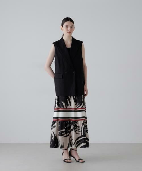 ADORE / アドーア スカート | モダントライバルプリントスカート（ベージュ）