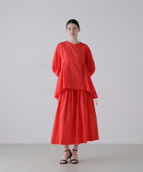 ADORE / アドーア スカート | ナイロンコットンタフタスカート（レッド）