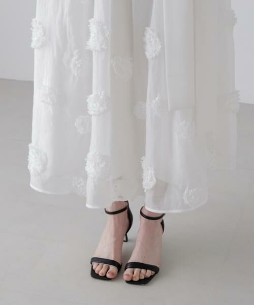 ADORE / アドーア スカート | ドットフラワーエンブロイダリースカート | 詳細9