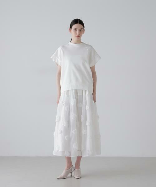 ADORE / アドーア スカート | ドットフラワーエンブロイダリースカート | 詳細1