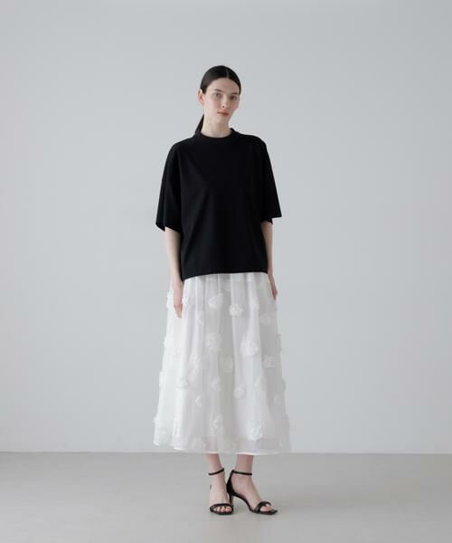 ADORE / アドーア スカート | ドットフラワーエンブロイダリースカート | 詳細2