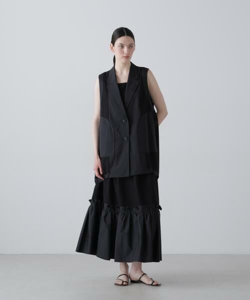 ADORE / アドーア スカート | ソフトメッシュスカート(ブラック)