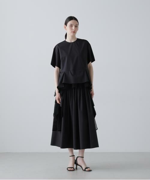 ADORE / アドーア スカート | グラフコットンスカート（ブラック）