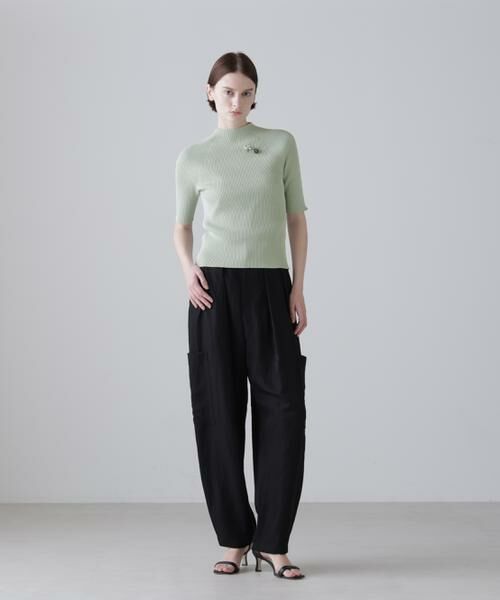 ADORE / アドーア パンツ | ◆シルキープレーンクロスパンツ（ブラック）