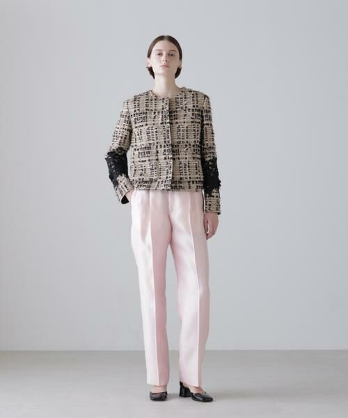 ADORE / アドーア パンツ | ◆＜BLACK LABEL＞シルクダブルクロスパンツ（ピンク）