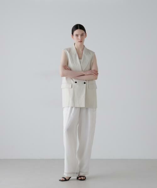 ADORE / アドーア パンツ | ソフトオーガンジーパンツ（ホワイト）