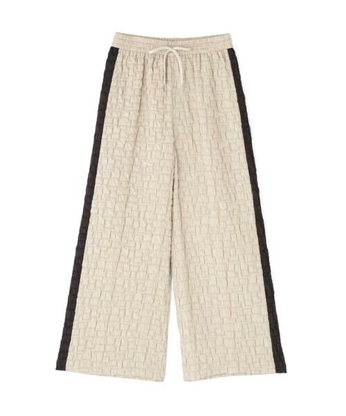 ADORE / アドーア パンツ | ◆ブロックジャガードパンツ（ベージュ）