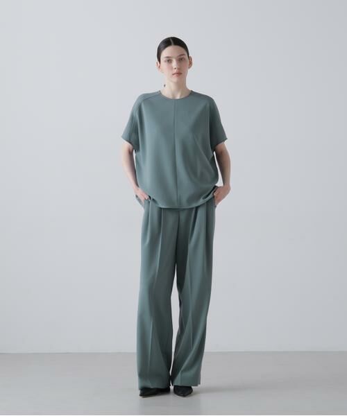 ADORE / アドーア パンツ | ストレッチジョーゼットパンツ（ブルー）