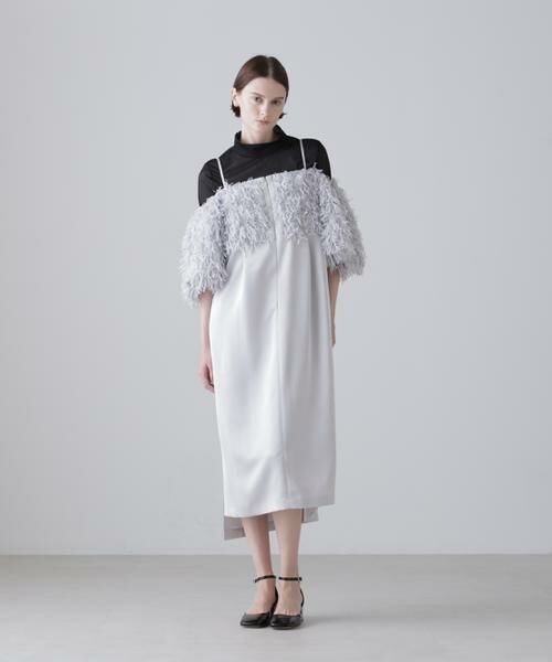 ADORE / アドーア ワンピース | ◆＜BLACK LABEL＞MALHIAシーアネモネジャガードワンピース（グレー）