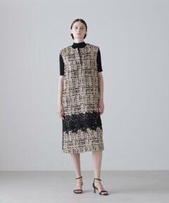 ADORE / アドーア ワンピース | ＜BLACK LABEL＞MALHIAデコラティブツイードワンピース