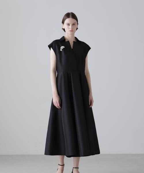 ADORE / アドーア ワンピース | ◆＜BLACK LABEL＞シルクダブルクロスワンピース | 詳細2