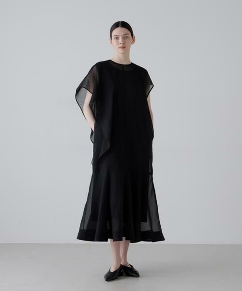 ADORE / アドーア ワンピース | ソフトオーガンジーワンピース（ブラック）