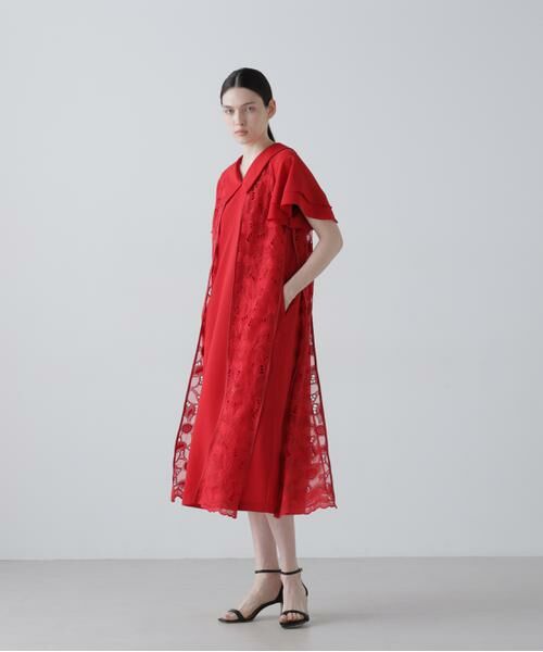 ADORE / アドーア ワンピース | ガーデンエンブロイダリーワンピース（レッド）