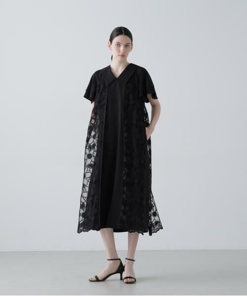 ADORE / アドーア ワンピース | ガーデンエンブロイダリーワンピース（ブラック）
