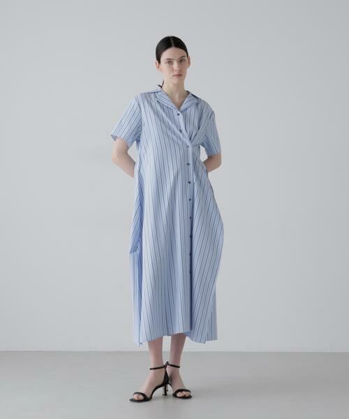 ADORE / アドーア ワンピース | ミックスストライプワンピース（ブルー）