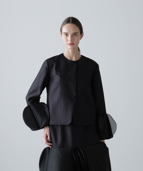 ADORE / アドーア テーラードジャケット | ＜BLACK LABEL＞シルクウールツイルジャケット（ブラック）