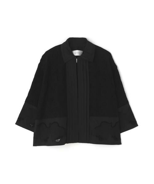 ADORE / アドーア テーラードジャケット | ◆コースターレースジャケット（ブラック）