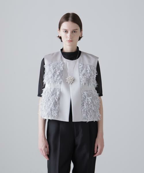 ADORE / アドーア テーラードジャケット | ◆＜BLACK LABEL＞MALHIAシーアネモネジャガードジレ（グレー）