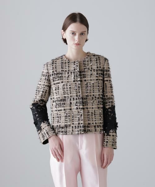 ADORE / アドーア テーラードジャケット | ＜BLACK LABEL＞MALHIAデコラティブツイード（ベージュ）