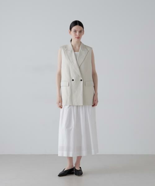 ADORE / アドーア テーラードジャケット | ◆デラヴェライク麻ジレ | 詳細1