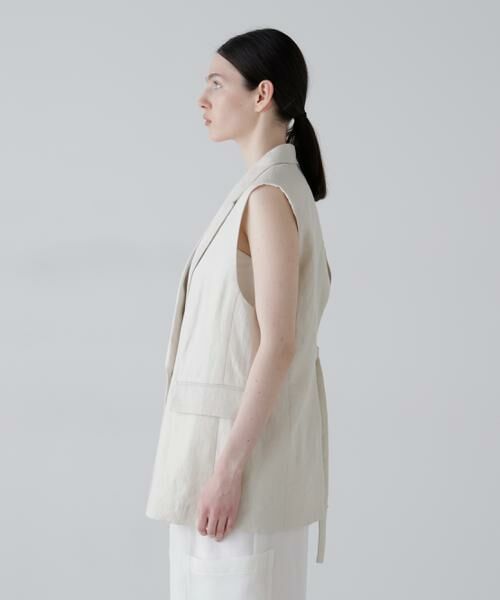 ADORE / アドーア テーラードジャケット | ◆デラヴェライク麻ジレ | 詳細3