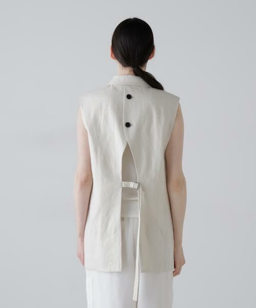 ADORE / アドーア テーラードジャケット | ◆デラヴェライク麻ジレ | 詳細4
