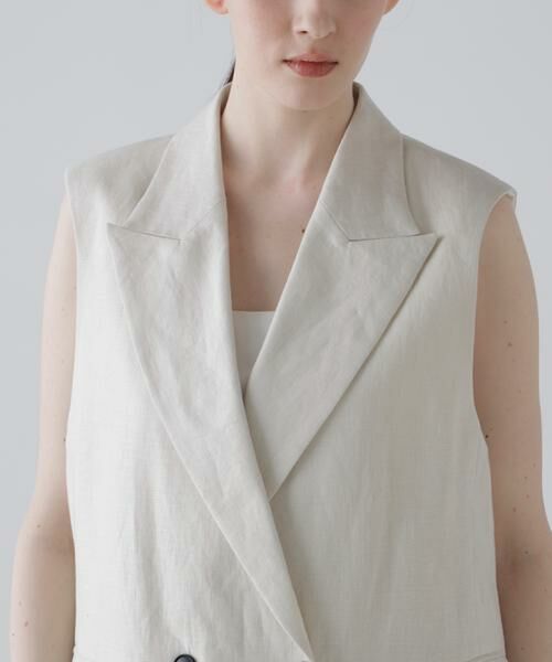 ADORE / アドーア テーラードジャケット | ◆デラヴェライク麻ジレ | 詳細5