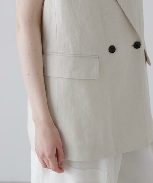 ADORE / アドーア テーラードジャケット | ◆デラヴェライク麻ジレ | 詳細6