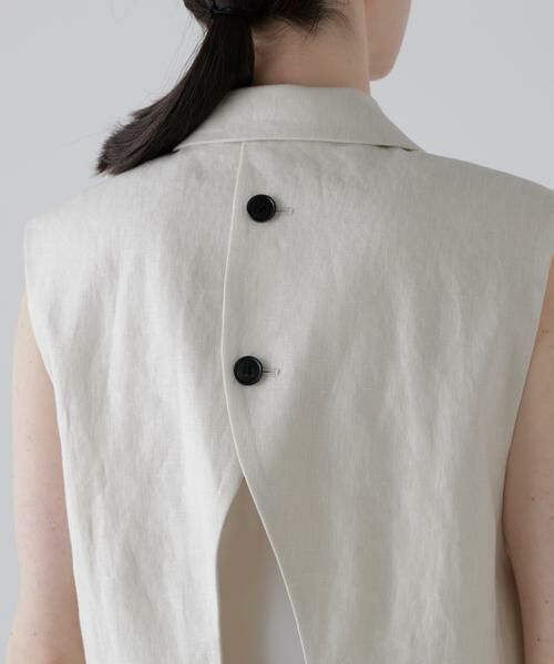 ADORE / アドーア テーラードジャケット | ◆デラヴェライク麻ジレ | 詳細7