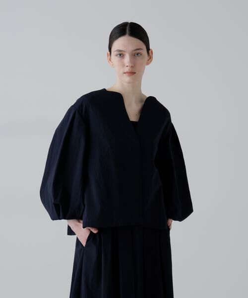 ADORE / アドーア テーラードジャケット | ドットメッシュジャケット（ネイビー）