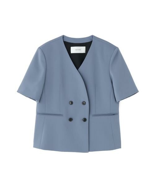 ADORE / アドーア テーラードジャケット | ストレッチジョーゼットジャケット（ブルー）