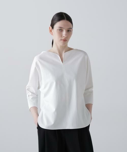 ADORE / アドーア カットソー | ハイゲージジャージートップス（ホワイト）