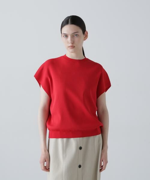 ADORE / アドーア ニット・セーター | ドライタッチアセテートニット（レッド）