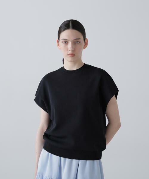 ADORE / アドーア ニット・セーター | ドライタッチアセテートニット（ブラック）