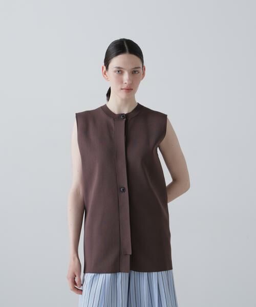 ADORE / アドーア ニット・セーター | クリスクロスニット（ブラウン）