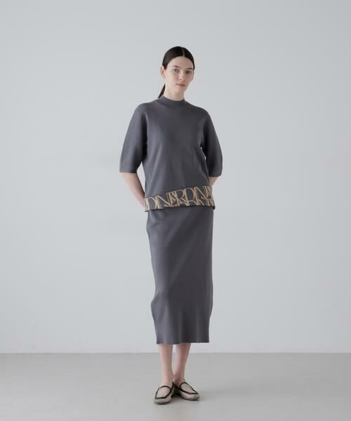 ADORE / アドーア スカート | ヒドゥンロゴニットスカート（グレー）