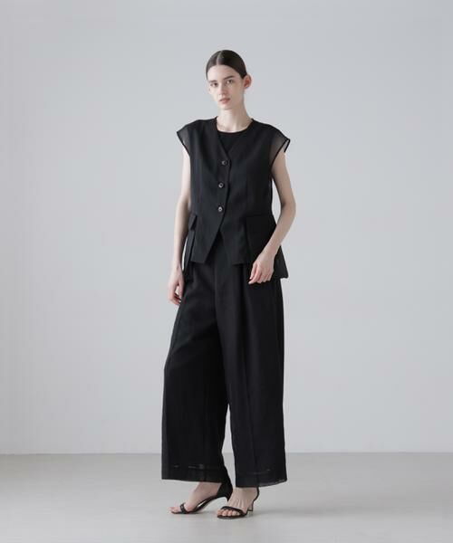 ADORE / アドーア テーラードジャケット | ソフトオーガンジージレ | 詳細1