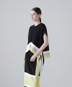 メッシュラインニット