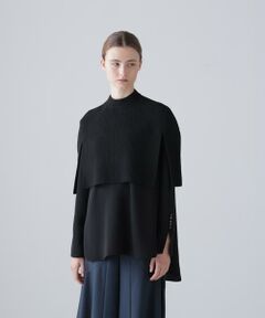 ADORE / アドーア シャツ・ブラウス | ◆ライトジョーゼット　ニットコンビブラウス