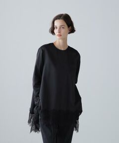 ADORE / アドーア シャツ・ブラウス | ◆レーシーヘムサテンブラウス