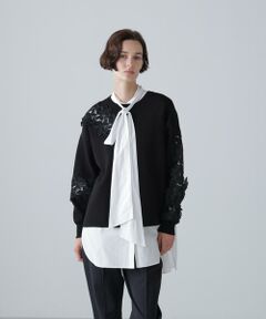 ADORE / アドーア ニット・セーター | ◆レースブロッキングニット