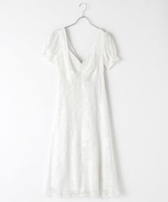 Chiffon Jacquard Tie Dress