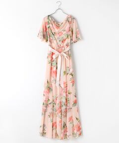 Floral Chiffon Gown